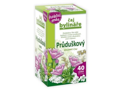Čaj Bylináře Průduškový bylinný čaj nálevové sáčky 40x1,6 g