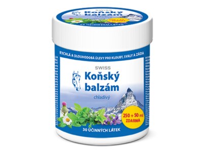 Koňský balzám SWISS chladivý 250+50 ml Koňský balzám SWISS chladivý 250+50 ml