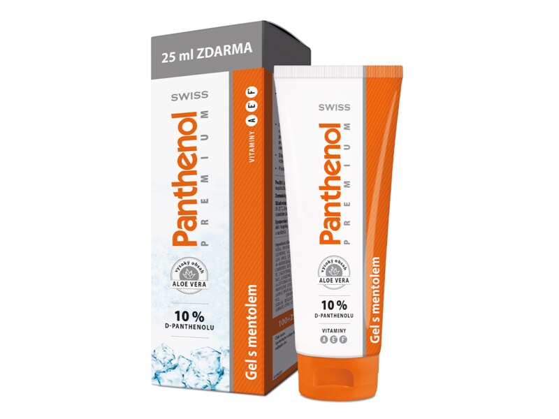 Swiss Panthenol Premium 10% gel s mentolem 100+25 ml