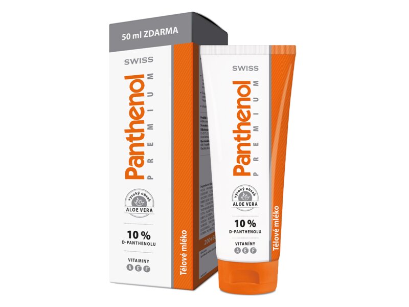Swiss Panthenol Premium 10% tělové mléko 200+50 ml