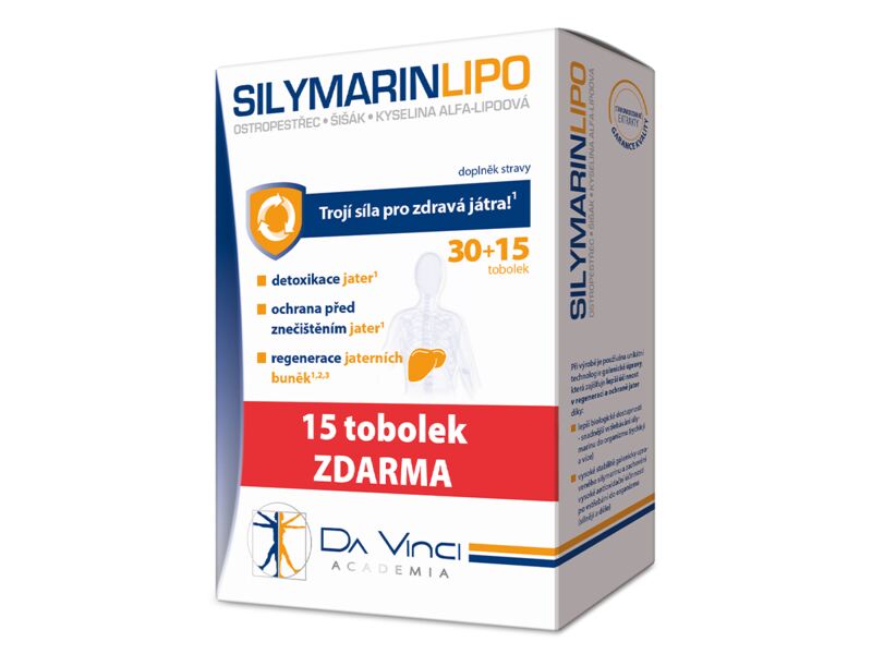 Silymarin LIPO DaVinci Academia 30+15 tobolek