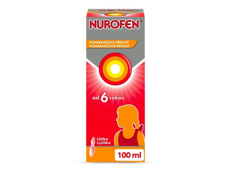 Nurofen pro děti 4% pomeranč 40 mg/ml perorální suspenze 100 ml Nurofen pro děti 4% pomeranč 40 mg/ml perorální suspenze 100 ml