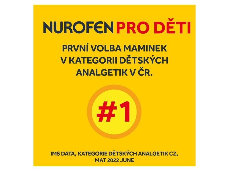 Nurofen pro děti 4% pomeranč 40 mg/ml perorální suspenze 100 ml
