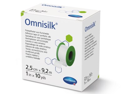 Omnisilk Fixační náplast z bílého hedvábí 2,5 cm x 9,2 m 1 ks