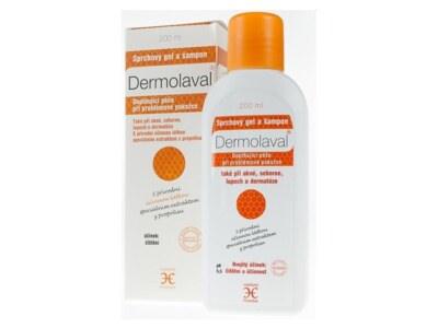 Dermolaval sprchový gel a šampon 200 ml Dermolaval sprchový gel a šampon 200 ml