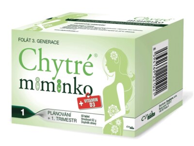 Chytré miminko 1 methylfolát s vitamínem D 60 tablet Chytré miminko 1 methylfolát s vitamínem D 60 tablet