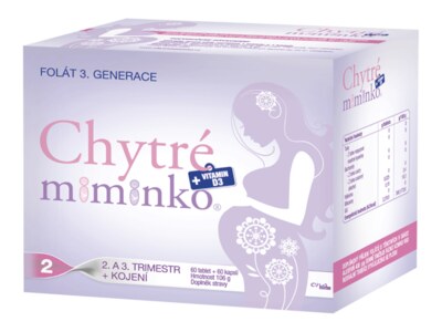 Chytré miminko 2 methylfolát s DHA 60 tablet + 60 kapslí