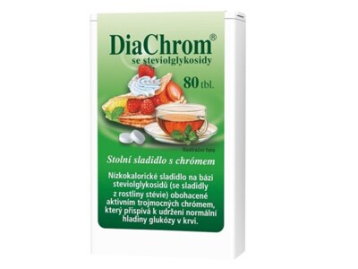 DiaChrom se steviolglykosidy 80 tablet