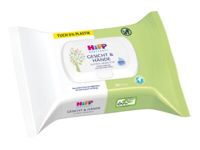 Hipp Babysanft Čisticí vlhčené ubrousky obličej a ruce 20 ks Hipp Babysanft Čisticí vlhčené ubrousky obličej a ruce 20 ks