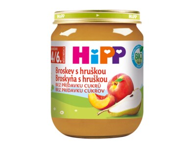 Hipp BIO Broskev s hruškou 4/6m 125 g
