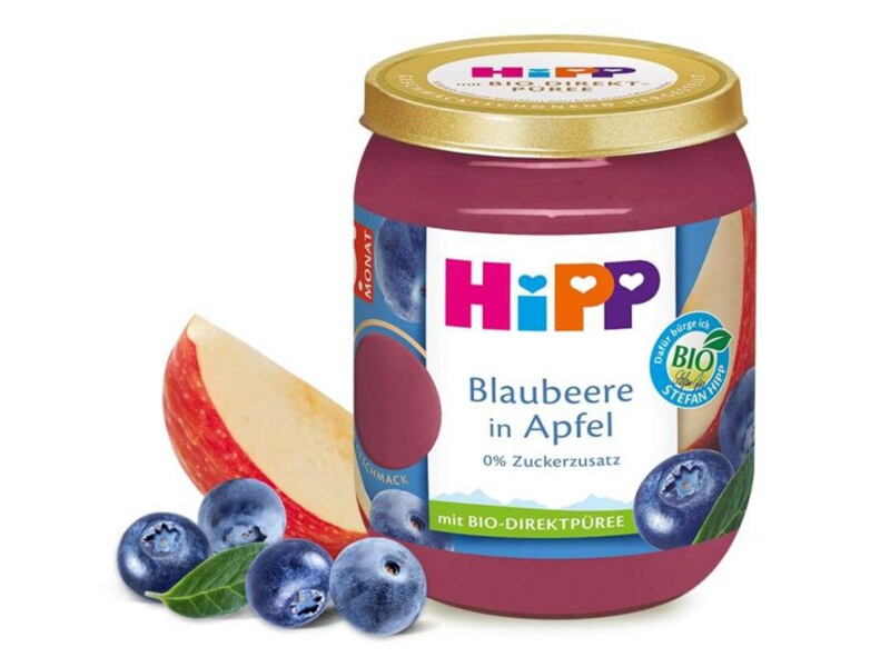Hipp BIO Jablka s borůvkami 4/6m 160 g
