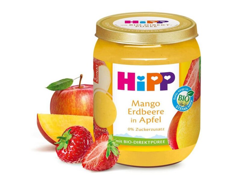 Hipp BIO Jablka s mangem a jahodami 5m 160 g