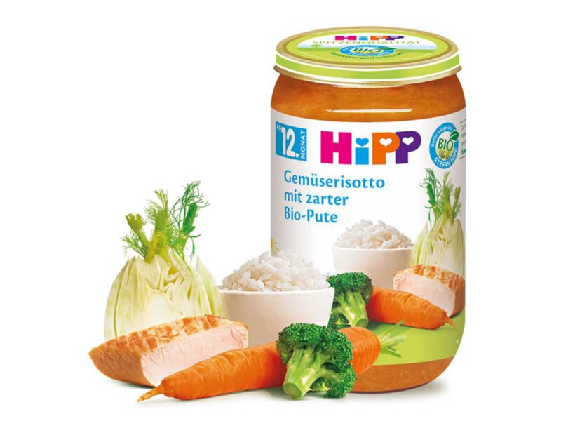 Hipp BIO Zeleninové rizoto s krůtím masem 12m 250 g