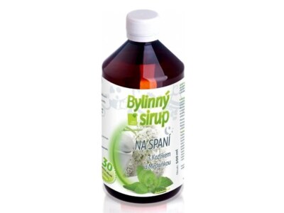 Bylinný sirup Na spaní Kozlík + Meduňka 500 ml
