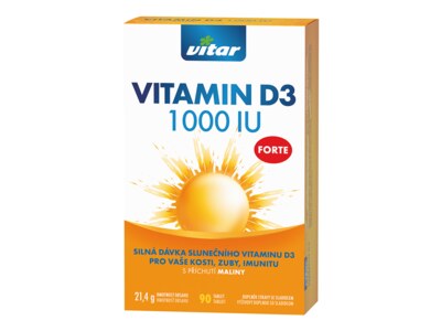 Revital Vitamín D3 Forte 1000 IU 90 tablet