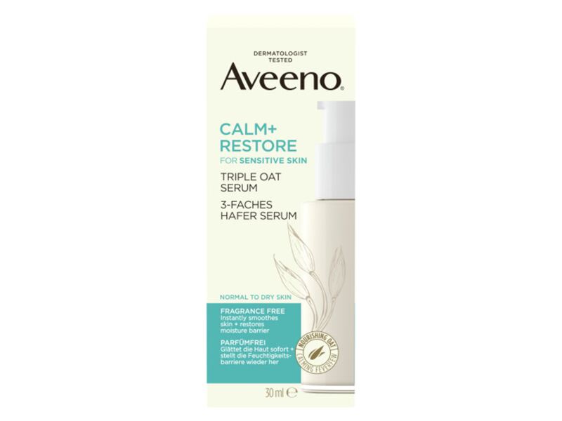 Aveeno Calm+Restore Pleťové sérum s Trojitým ovesným komplexem 30 ml