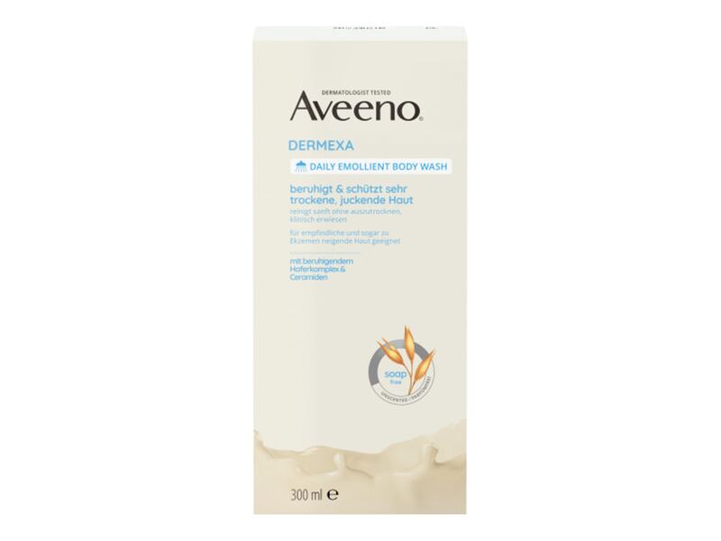 Aveeno Dermexa Emolienční sprchový gel bez parfemace 300 ml