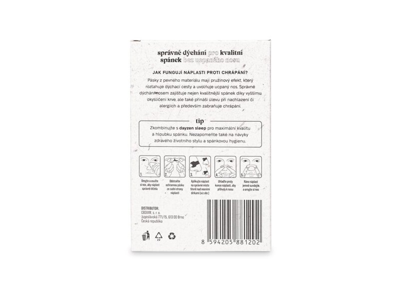 Dayzen Nosní pásky proti chrápání 10 ks