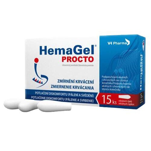 Hemagel Procto čípky 15 ks