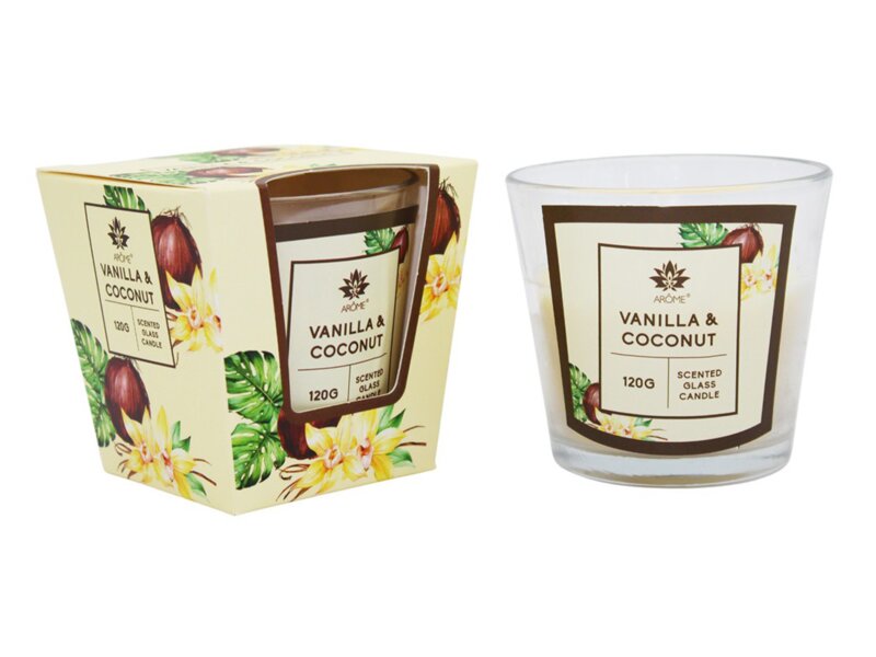 Arome Svíčka Vanilla and Coconut 120 g  
