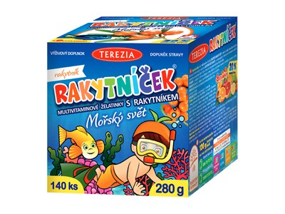 Rakytníček mořský svět multivitaminové želatinky 140 ks