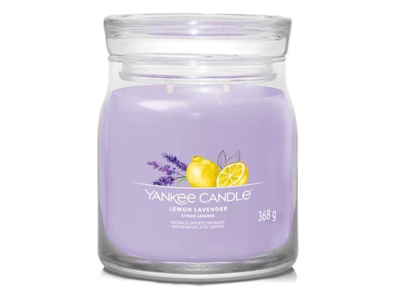Yankee Candle Signature svíčka střední 2 knoty Lemon Lavender 368 g  