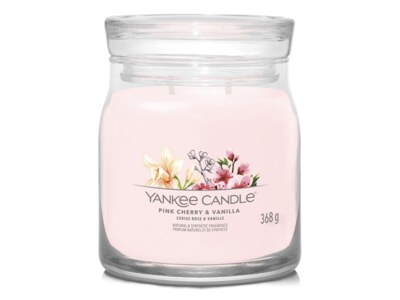 Yankee Candle Signature svíčka střední 2 knoty Pink Cherry a Vanilla 368 g Yankee Candle Signature svíčka střední 2 knoty Pink Cherry a Vanilla 368 g