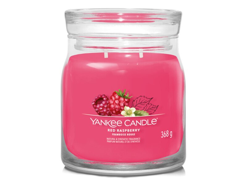 Yankee Candle Signature svíčka střední 2 knoty Red Raspberry 368 g  