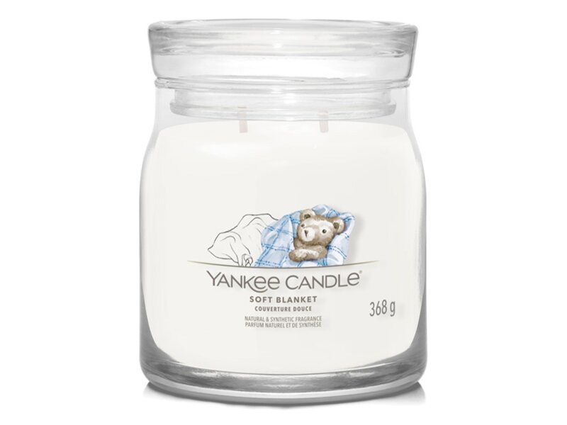 Yankee Candle Signature svíčka střední 2 knoty Soft Blanket 368 g  