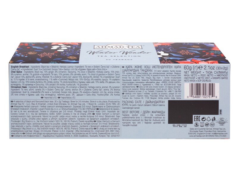 Ahmad Tea Winter Wonder Selection small nálevové sáčky 30x2 g