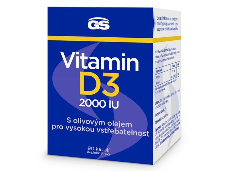 GS Vitamin D3 2000 IU 90 kapslí