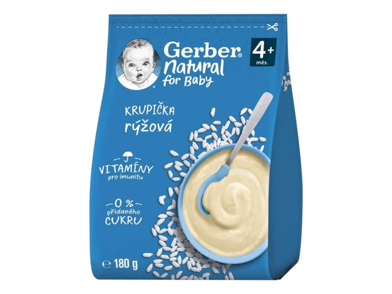 Gerber Natural rýžová krupička 6+ měsíců 180 g