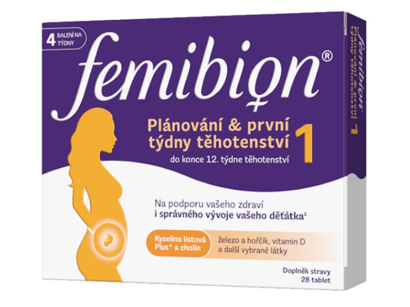 Femibion 1 Plánování a první týdny těhotenství 28 tablet Femibion 1 Plánování a první týdny těhotenství 28 tablet