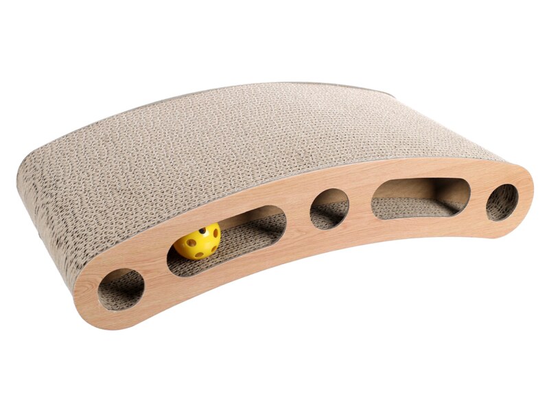 Flamingo Crabi Škrabadlo s hračkou pro kočky 22x9x41 cm