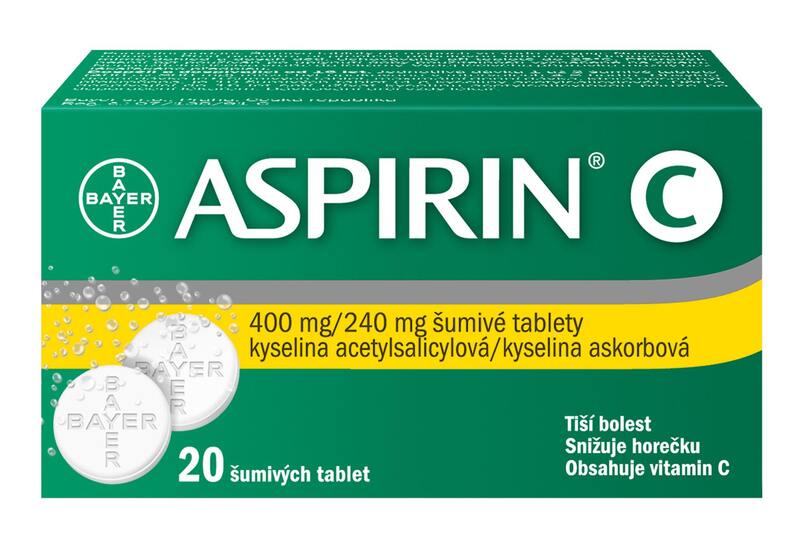 Aspirin C 20 šumivých tablet Aspirin C 20 šumivých tablet