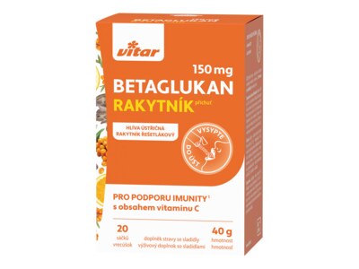 Vitar Betaglukan 150 mg sáčky 20x2 g Vitar Betaglukan 150 mg sáčky 20x2 g
