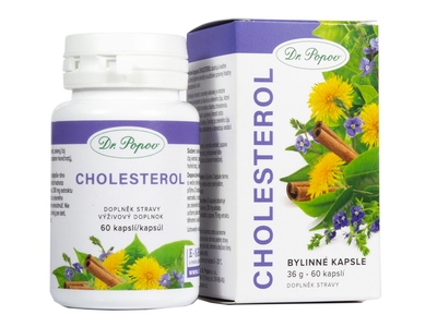 Dr. Popov Cholesterol 60 bylinných kapslí
