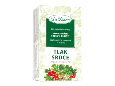Dr. Popov Čaj Tlak, srdce nálevové sáčky 20x1,5 g