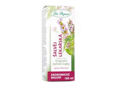Dr. Popov Kapky bylinné Šalvěj lékařská 100 ml Dr. Popov Kapky bylinné Šalvěj lékařská 100 ml