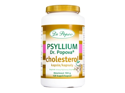 Dr. Popov Psyllium Cholesterol 120 kapslí