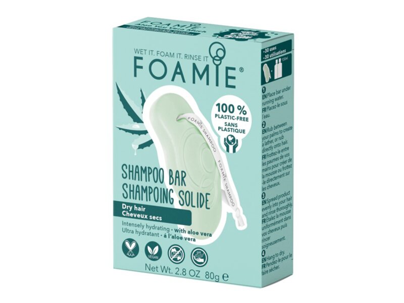Foamie Tuhý šampon pro suché vlasy Aloe You Vera Much 80 g