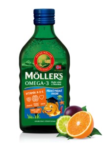 Mollers Omega 3 Ovocná příchuť 250 ml