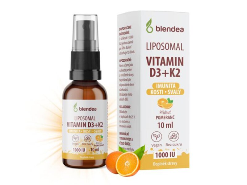 Blendea Liposomal vitamin D3 + K2 sprej 10 ml