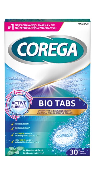 Corega BIO Tabs čisticí tablety 30 ks
