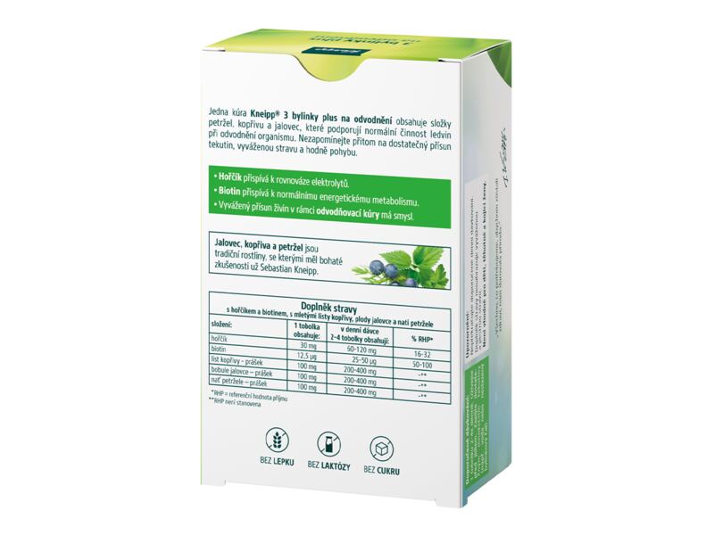 Kneipp 3 bylinky Plus na odvodnění 60 tobolek
