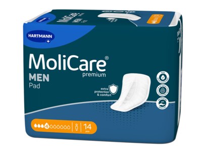 MoliCare Men Absorpční vložky 4 kapky 14 ks