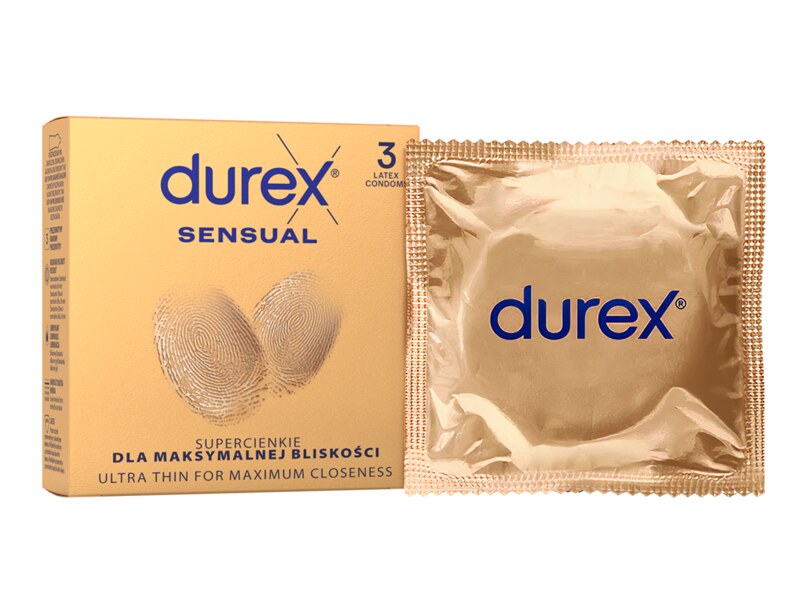 Durex Sensual prezervativ 3 ks Durex Sensual prezervativ 3 ks