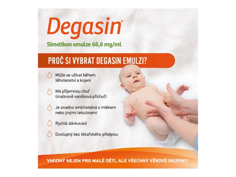 Degasin simetikon 66,6mg/ml emulze na nadýmání 50 ml