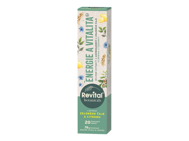 Revital Botanicals Energie a vitalita 20 šumivých tablet Revital Botanicals Energie a vitalita 20 šumivých tablet
