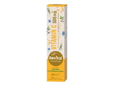 Revital Botanicals Vitamin C 500 mg 20 šumivých tablet Revital Botanicals Vitamin C 500 mg 20 šumivých tablet